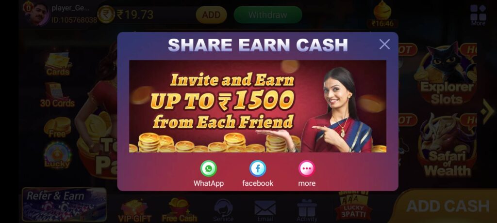 How to Earn Money by Sharing Teen Patti Yes APK?
